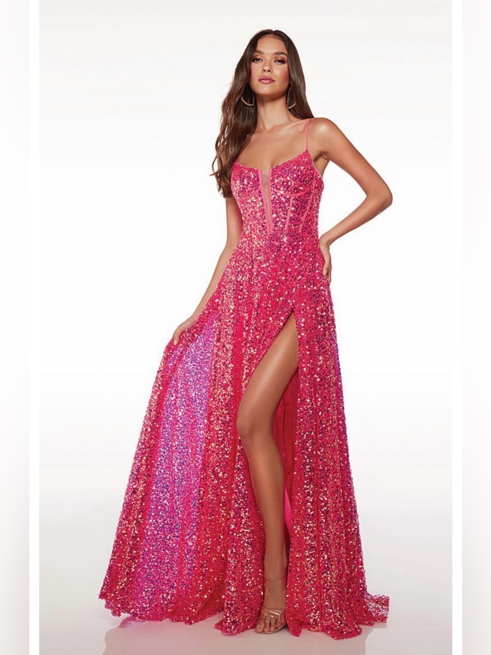 NWT ALYCE PARIS PROM 61517 in the color BARBIE ~ Size 10 | MSRP $398